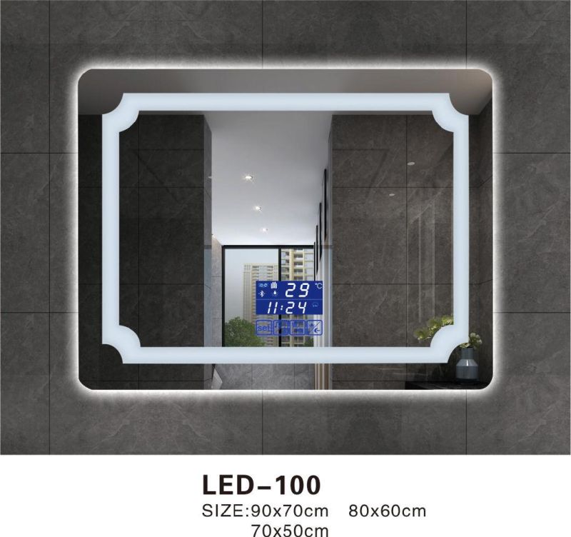 LED Light Bathroom Mirror with Defogger