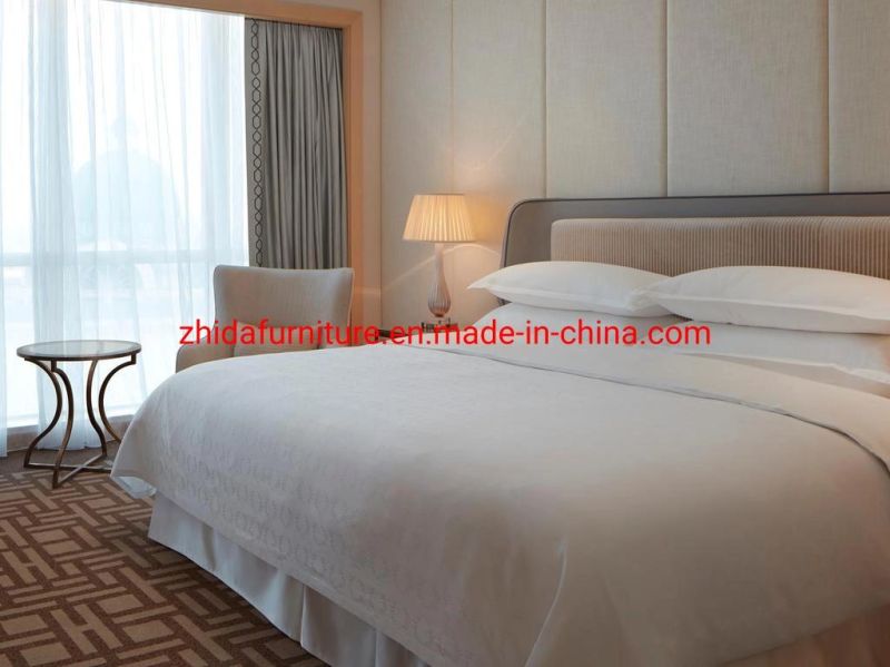 Foshan Factory 4 Star Customized Wooden Economic Hotel Apartment Villa Living Room Bedroom Furniture Double Single King Queen Size Bed