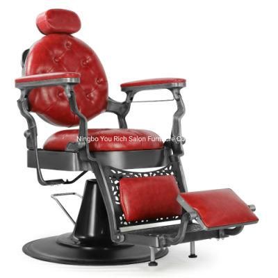 Hot Selling Barber Chair for Hair Salon Leather Styling Chairs Modern Hairdresser Tattoo Shaving Lift Barber Chair