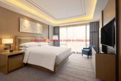 Custom Made Apartment Furniture 5 Star Hotel Modern Living Room Bedroom Furniture Wooden King Size Bed for Hotel Project