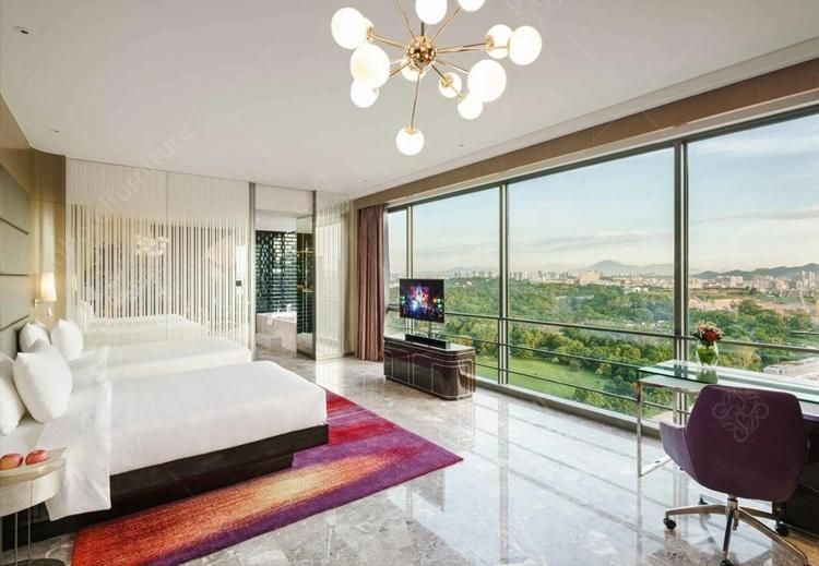 Wholesale Upholstered with Fabric Hotel Single Double Bedroom Furniture