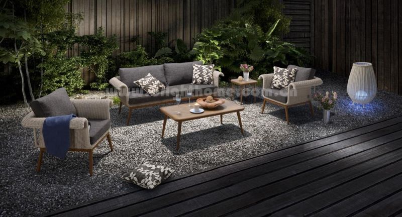 Modern Table and Chairs Aluminum Wicker Sofa Set Garden Hotel Leisure Outdoor Furniture