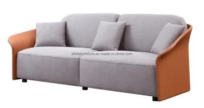 Home Furniture Wing Back Leather Living Room Sofa for Hotel