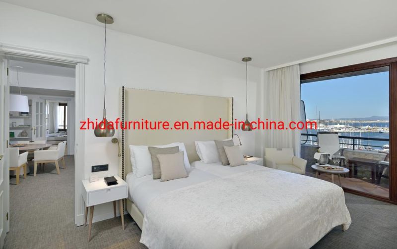 Modern Wooden Villa Apartment Home Hotel Furniture Living Room Bedroom Set Double King Size Bed