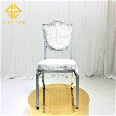 Romantic Silver Design Metal Event Wedding Chairs
