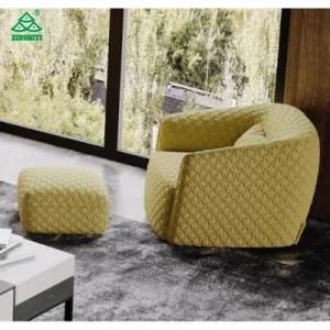 Hotel Living Room Single Sofa with Ottoman