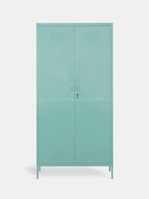 Wall Mounted 2 Door Storage Armoire Wardrobe with Standing Feet