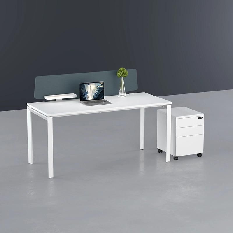 High Quality Office Furniture Modern White Single Seat Office Desk