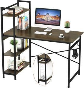 Modern Simple Computer Desk Study Desk with Bookshelf