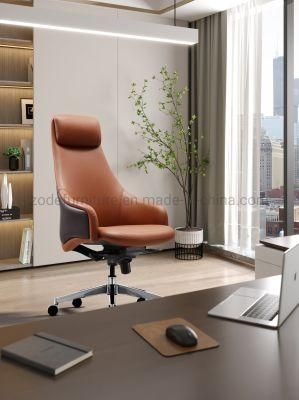 Zode Popular Modern Furniture High Quality Foam PU Leather High Back Office Swivel Chair