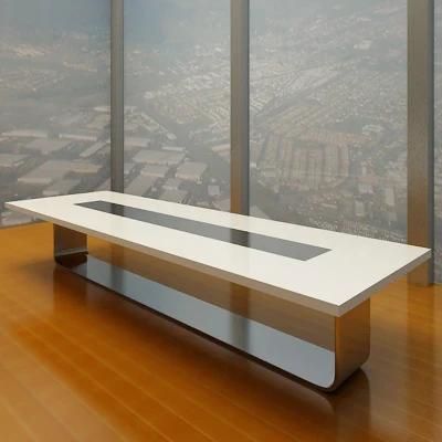Office Furniture Rectangle Shape Long Conference Table New Design Meeting Table