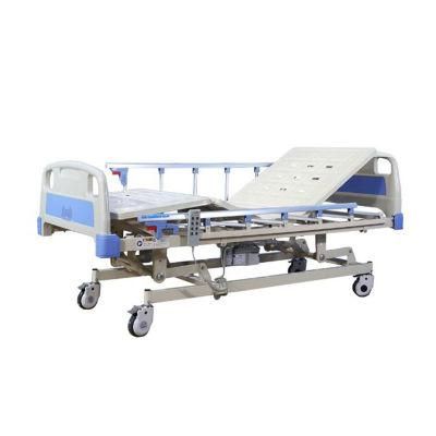 Medical Furniture ABS Double-Crank Manual Care Bed ICU Nursing Hospital Bed for Patients