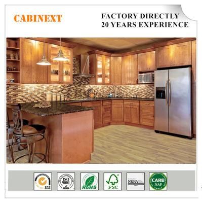 Solid Birch Maple Cherry Wood Kitchen Cabinets Shaker Style
