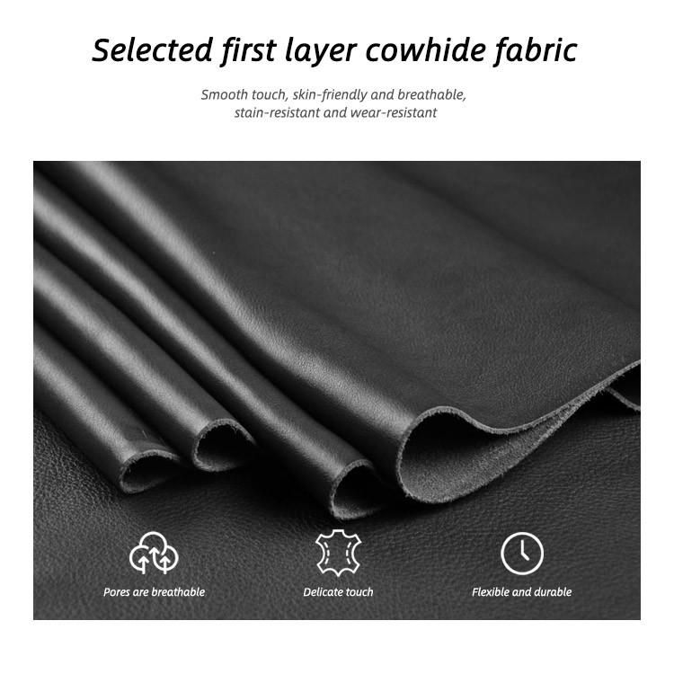 Modern Style Black Leather Living Room Function Recliner Leather Sofa for Modern Living Room Furniture