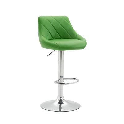 New Design Lift Rotatable Seat Adjust Height Kitchen Home Modern PU Leather Bar Chair Stool