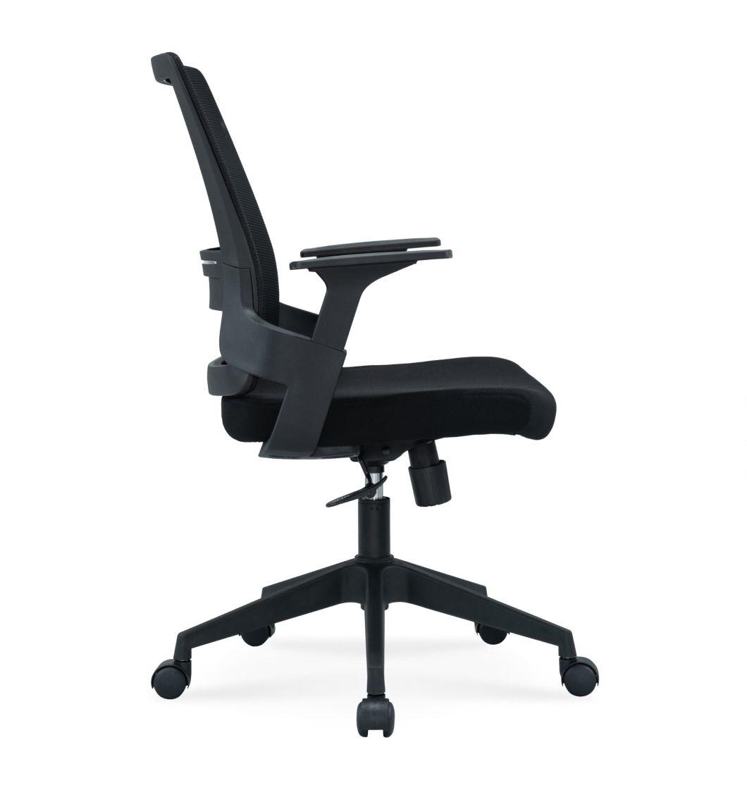 Good Price European Standard En1335 BIFMA Medium Back Staff Modern Office Swivel Mesh Chair
