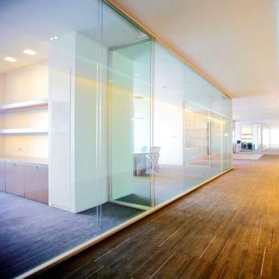 Shaneok Aluminum Profile Clear Glass Office Partition Wall