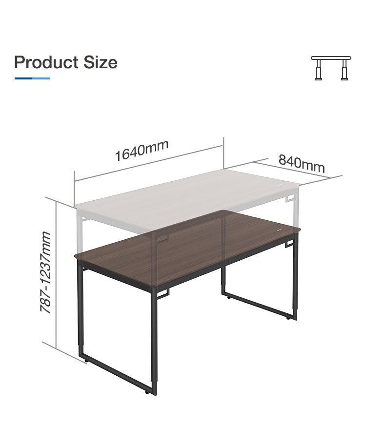 Modern Design Carton Export Packed Wooden Furniture Adjustable Office Desk