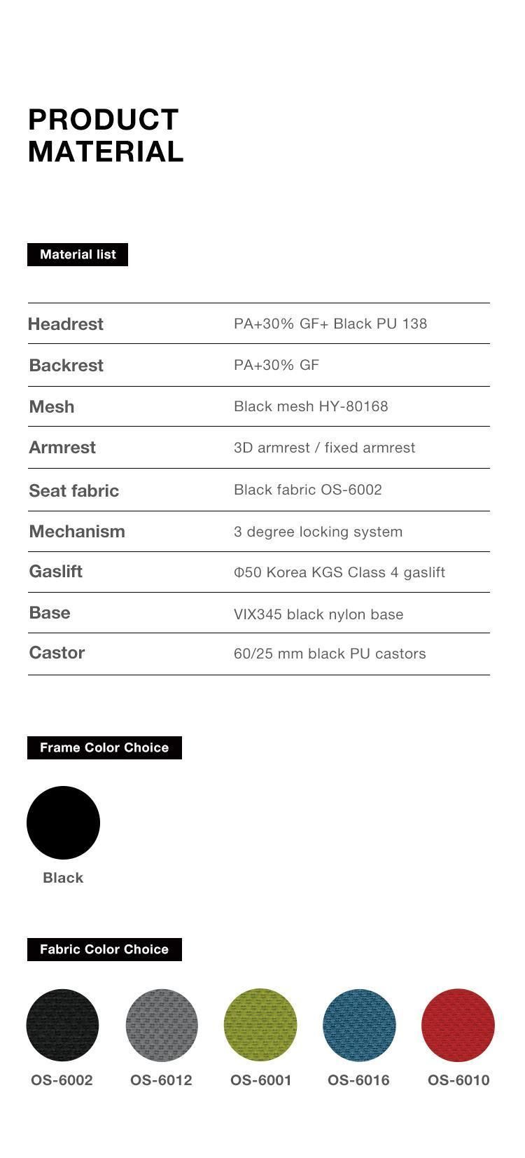 2020 Black Swivel Adjustable Modern Mesh Office Chair