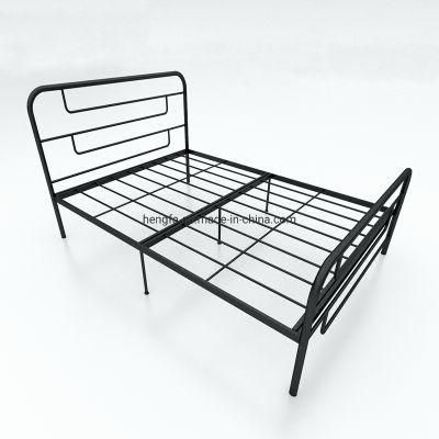 Modern Children Student Bedroom Furniture Iron Metal Single Bed