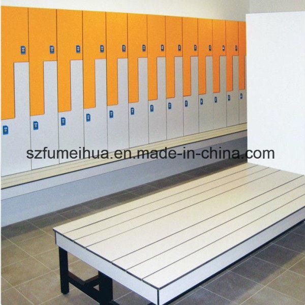 Fitness Center HPL Z Shape Changing Room Locker