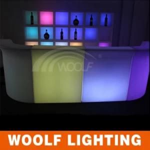 Morden Decorative Resin Case LED Glow Hotel Furniture