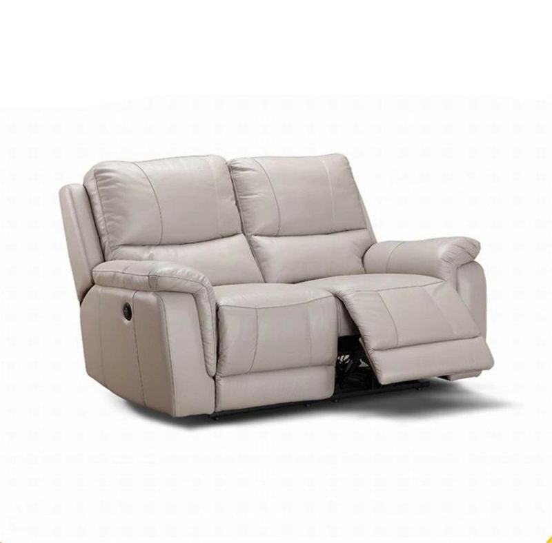 Modern Lazy Style Indoor Half Leather Sofa Recliner Sofa