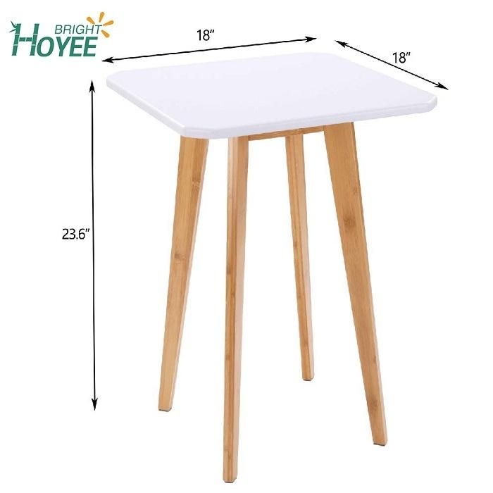 Bamboo Coffee Tea Square Table for Living Room