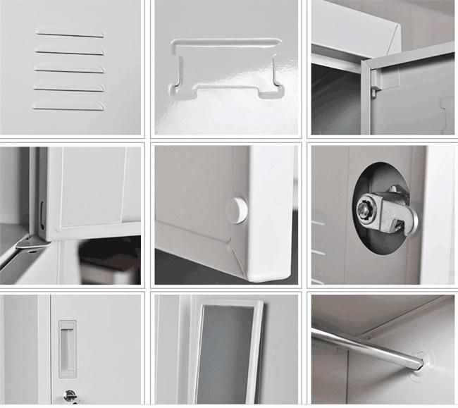 Modern Metal Furniture School Use 2 Compartment Storage Locker