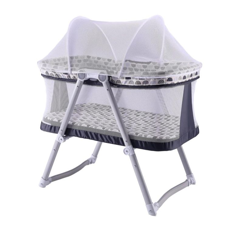 Portable Baby Sleeping Crib Easy Folding with Mosquito Net Cradle