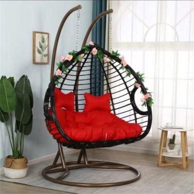 Stainless Steel Luxury Modern Semicircle Hanging Swing Chair Garden Furniture