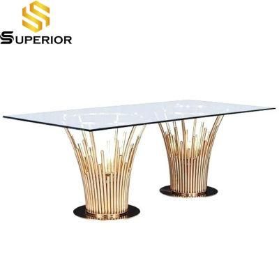 Wholesaler 5 PCS Glass Dining Tables for Home or Hotel Kitchen
