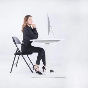 High Quality Ergonomic Modern Office Furniture Standing Adjustable Height Sit Stand up Office Desk White