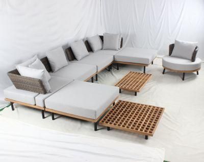 Modern Luxury Graden Furniture PE Rattan Outdoor Sofa Set