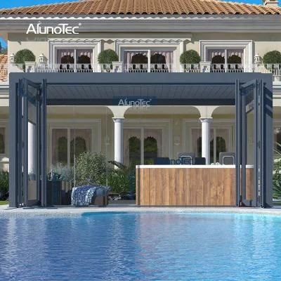 Sun Shading Style AlunoTec Solid Plywood Box Packing Modern Terrace Roof Gazebo