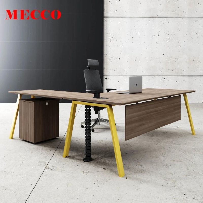 Luxury Modern L Shape Office Table Office Furniture Executive Desk