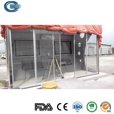 Huasheng Metal Bus Stop Shelter China Bus Stop Shelter Manufacturing Modern Design New Bus Stop Bus Station Bus Shelter