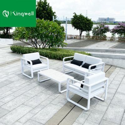 Modern Patio Garden Outdoor Sofa Couch Set Aluminum Furniture with Waterproof Cushions