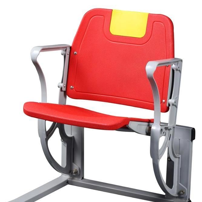 Wall Mounting Aluminum Leg Folding Chair Fixed Foldable VIP Stadium Seats for Football Stadium