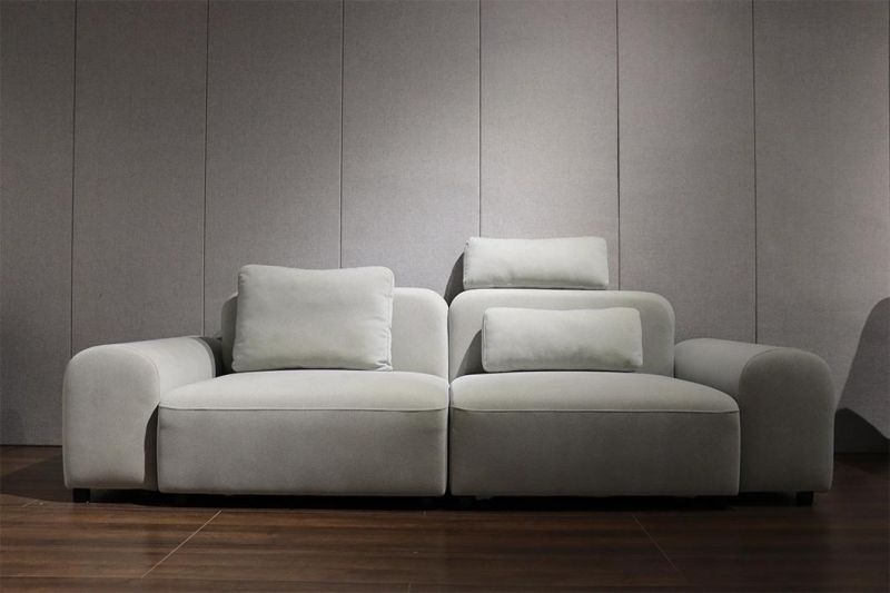 Modern Minimalist Luxury Living Room Furniture L Shape Fabric Sofa