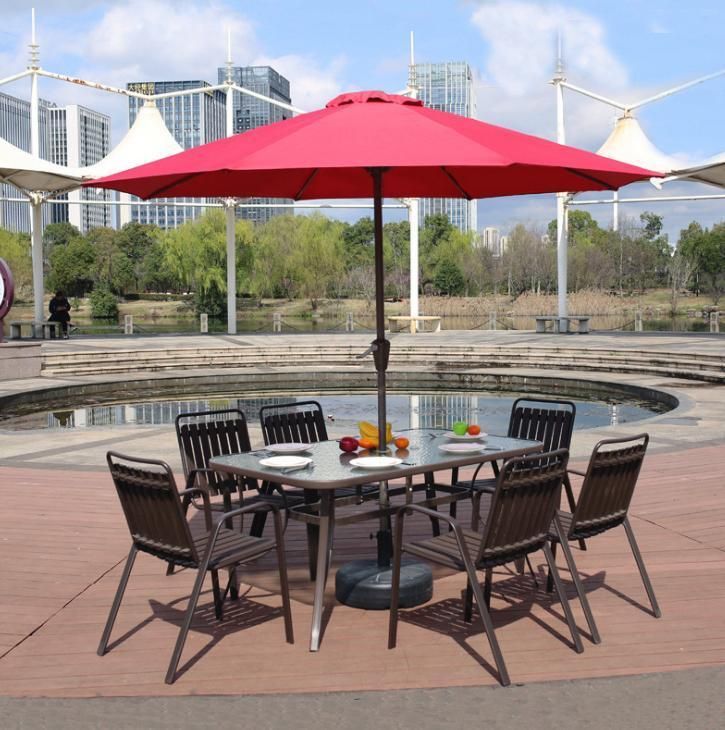 Modern Aluminum Frame Polywood Waterproof Table 4PCS Chairs Durable High Quality Outdoor Furniture Set