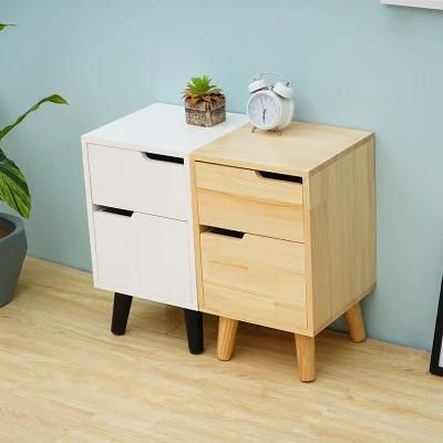 Home Furniture Living Room Cabinet Nordic Solid Wood Drawer Bedside Table Modern Furniture Bedroom Small Cabinet