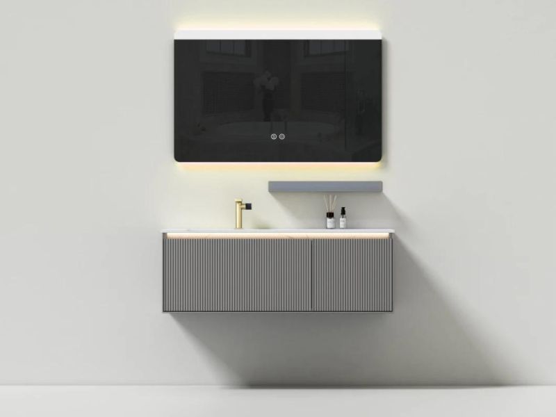 Wall Mounted Modern Luxury Melamine Bathroom Furniture with Marble Top Bathroom Vanity Bathroom Cabinet