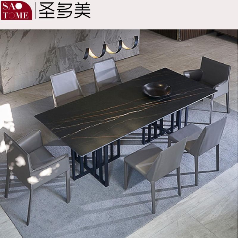 Modern Living Room Dining Room Furniture Cross Lattice Dining Table