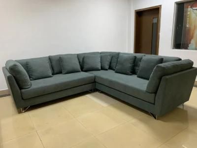 Nova Modern Living Room Furniture Double Sofa Fabric L Shape Recliner Sofa Covers Modular Sofa