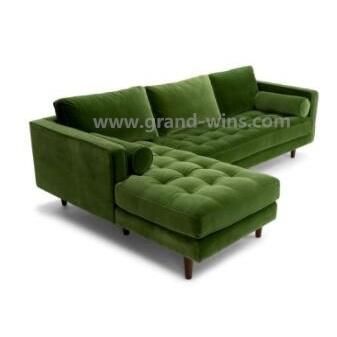 Modern Velvet Sofa 4 Seater Chaise and Corner Sofa L Shape Sofa
