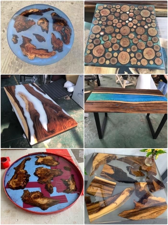 Live Edge Epoxy Wood Table Resin and Wood Furniture