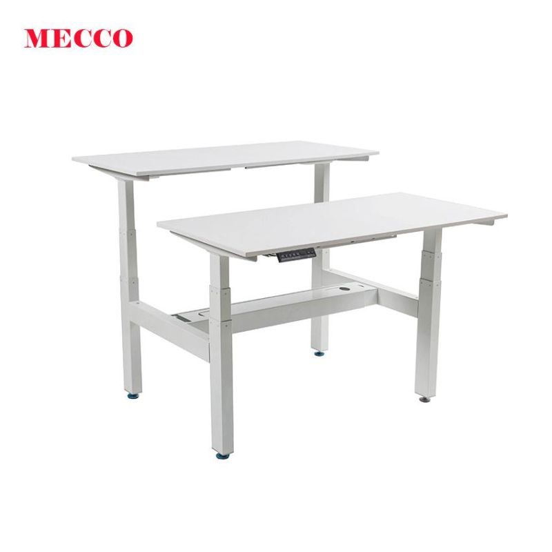 Modern Simple Design Dual Motor 3 Stage Electric Lifting Standing Desk for Computer