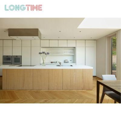 Flat Pack Commercial Laminated Plywood High Glossy Melamine MDF Lacquer Finish Solid Wood Furniture Kitchen Cabinet Price