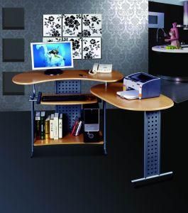 Modern Rectangle Ergonomic Metal Frame Wood Writing Study Desk Computer Table in Offices